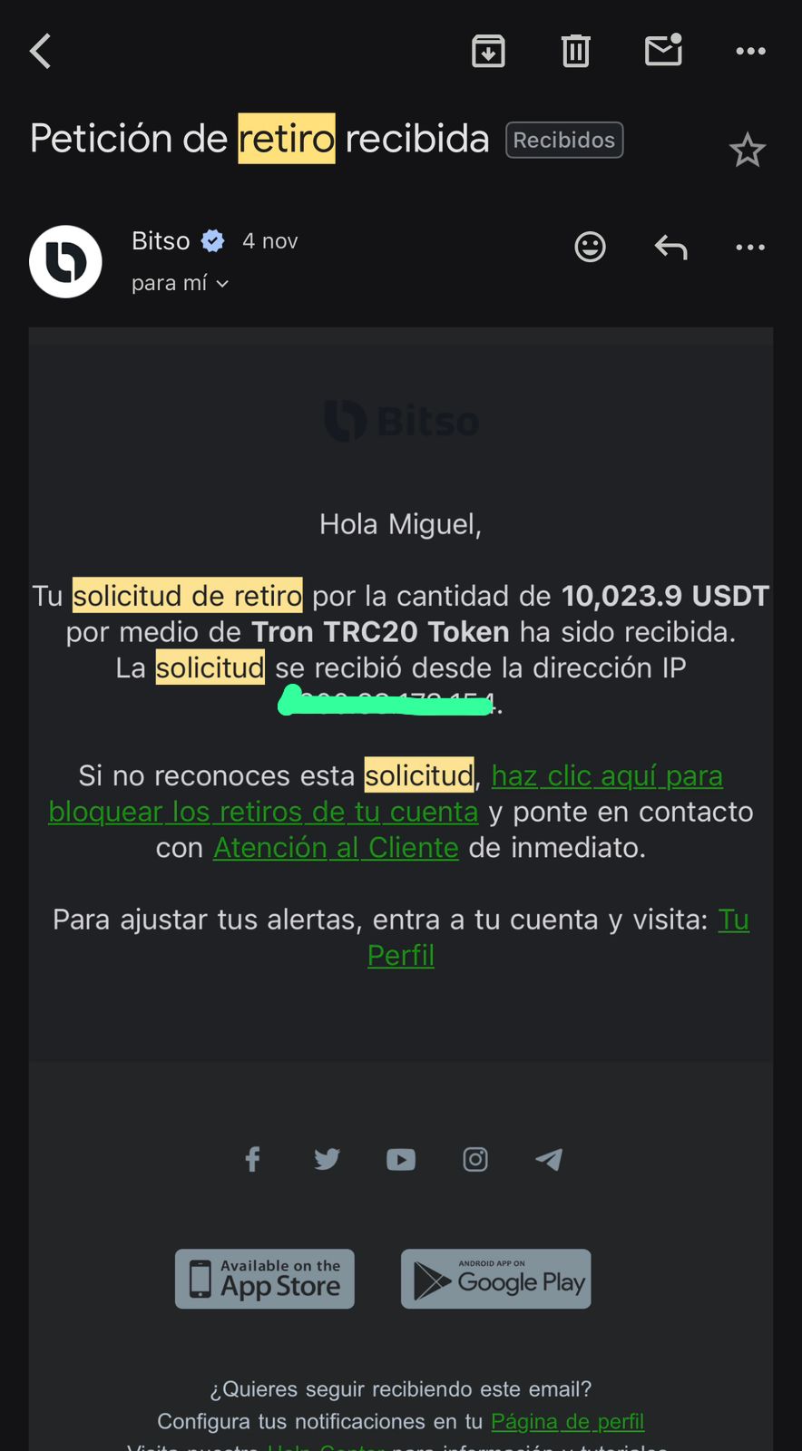 Comprobante de transferencia