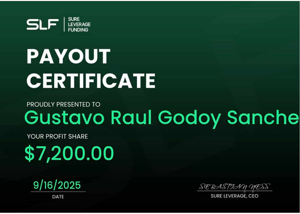 Payout certificate de Gustavo Godoy